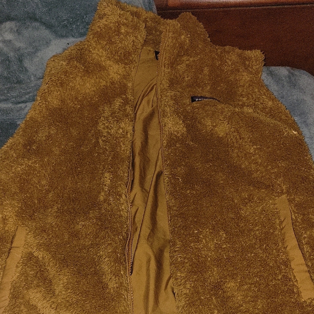 Womens Brown Fleece Vest